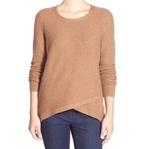 Madewell Brown Feature Pullover Women's Cozy Minimalist Fall Winter Sweater